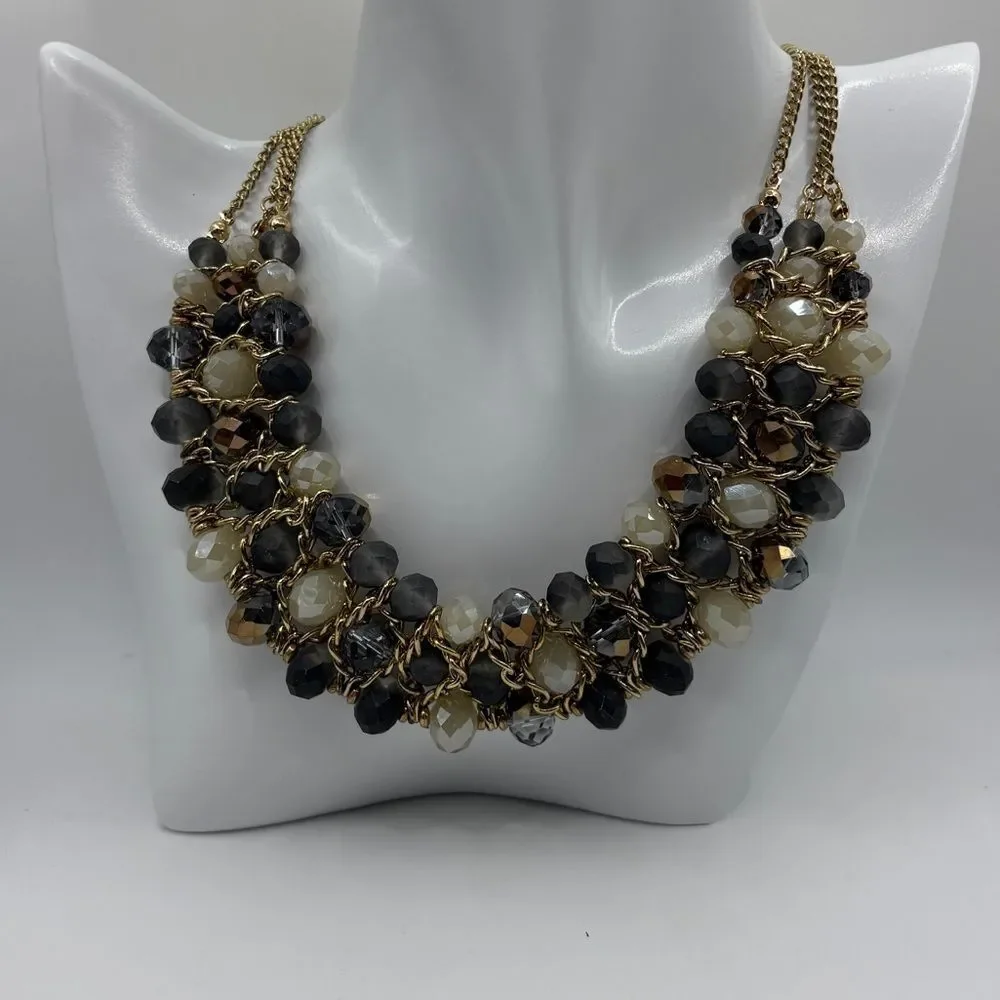 Multicolored Layered Beaded Necklace